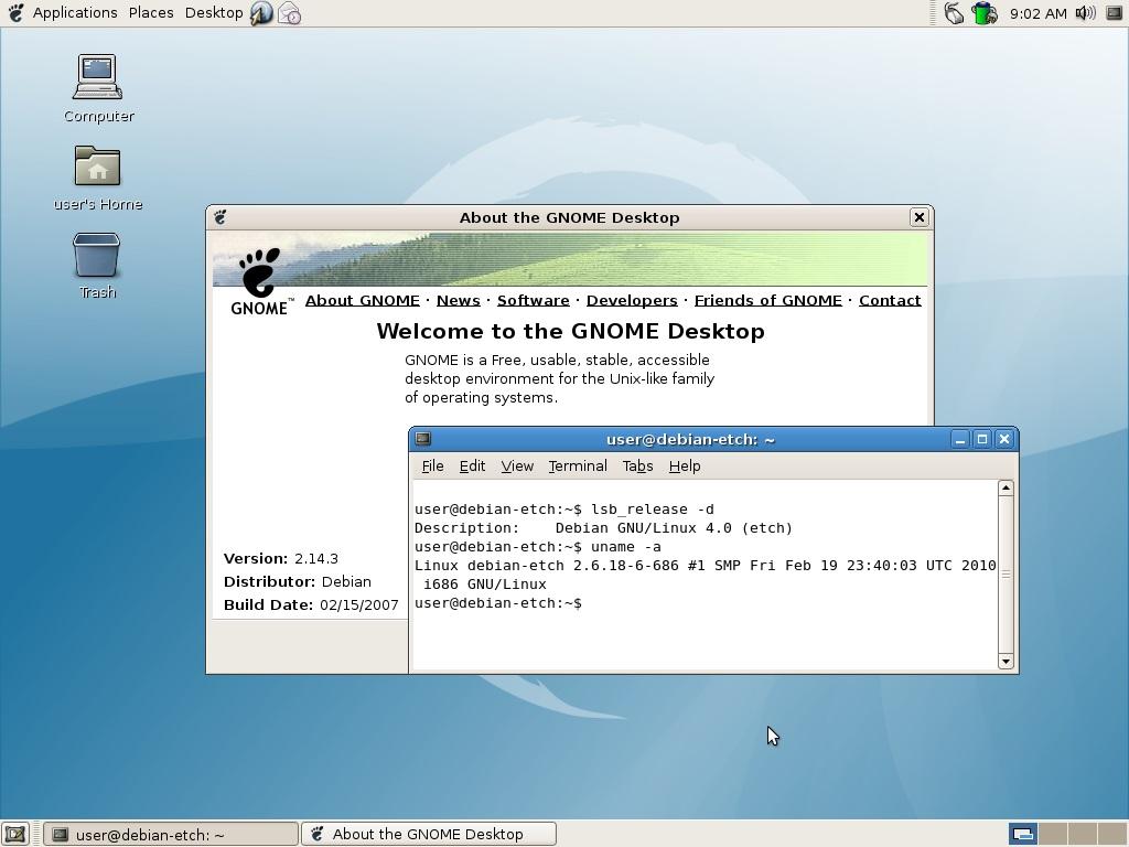 نقد و بررسی Debian Etch؛ تولد رابط کاربری گرافیکی و معماری ۶۴ بیتی — تصویر 3